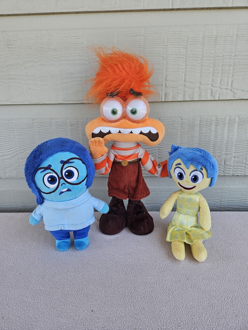 Inside Out 2 Plush Lot Set of 3 Joy Sadness Anxiety Talking Disney Just Play